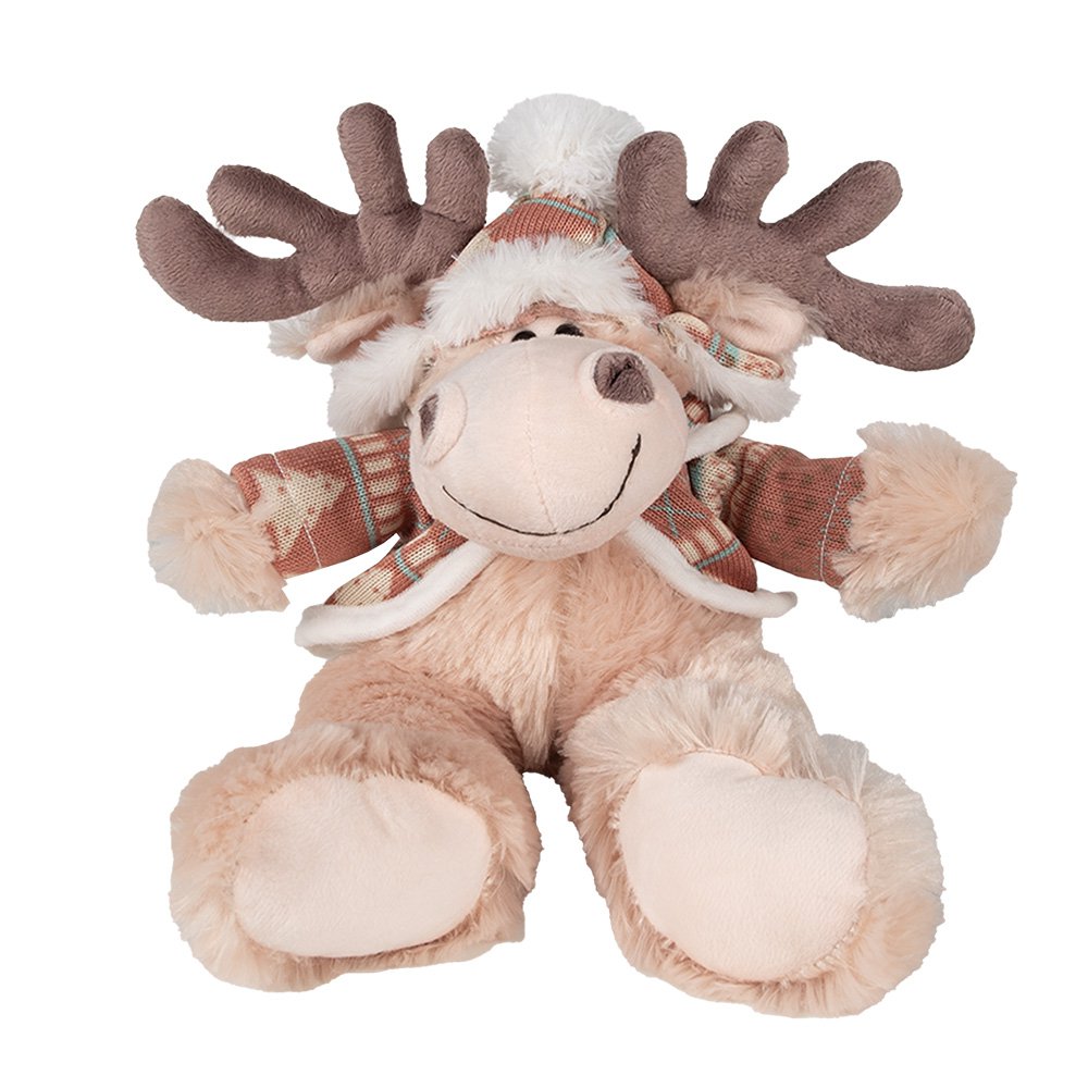 Knuffel Rendier 21x22x22 cm Bruin Pluche