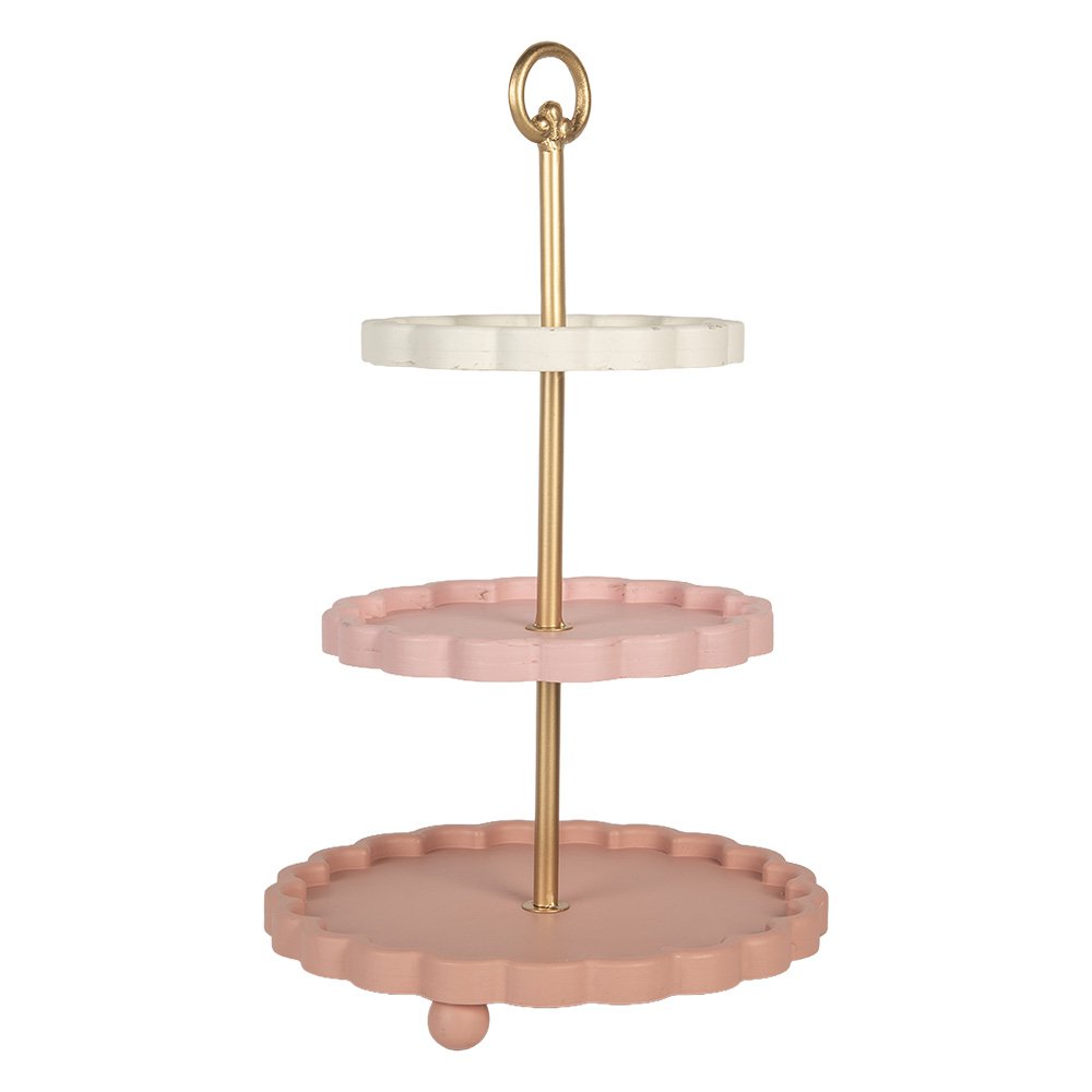 Etagère Ø 30x50 cm Roze Metaal