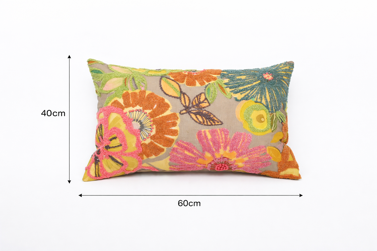 Katoenen lendenkussen - Elegante Honingdauw - 40 x 60 cm