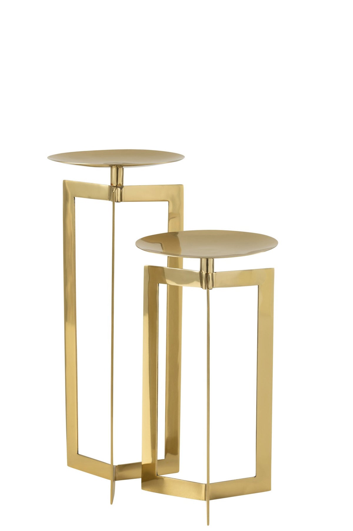 J-Line kaarshouder - metaal - goud - large