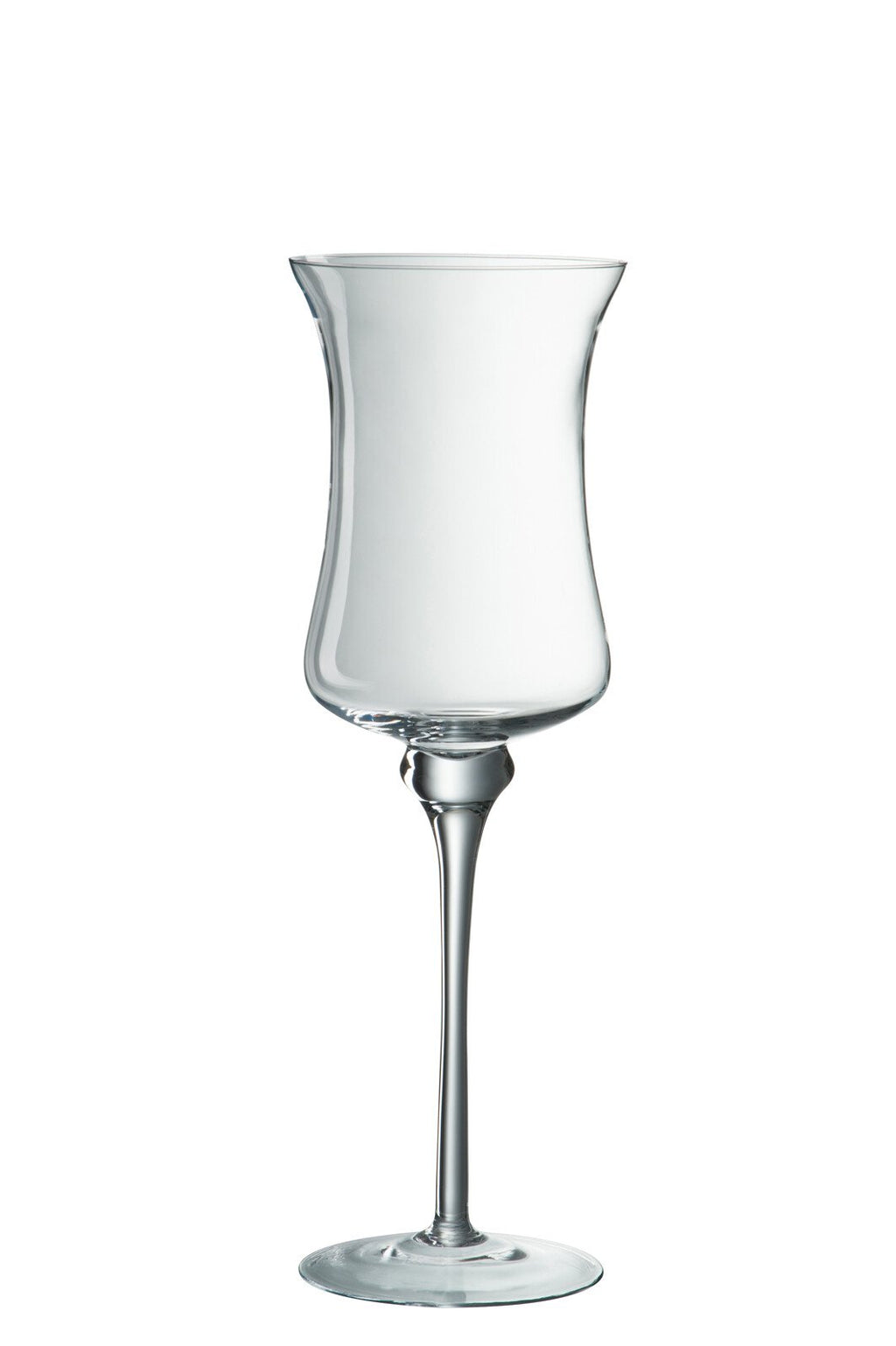 J-Line vaas Cilinder Reliëf - glas - transparant - M