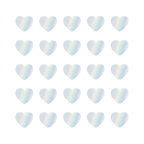 Multicolor Hearts cadeaustickers op rol - 500 stuks