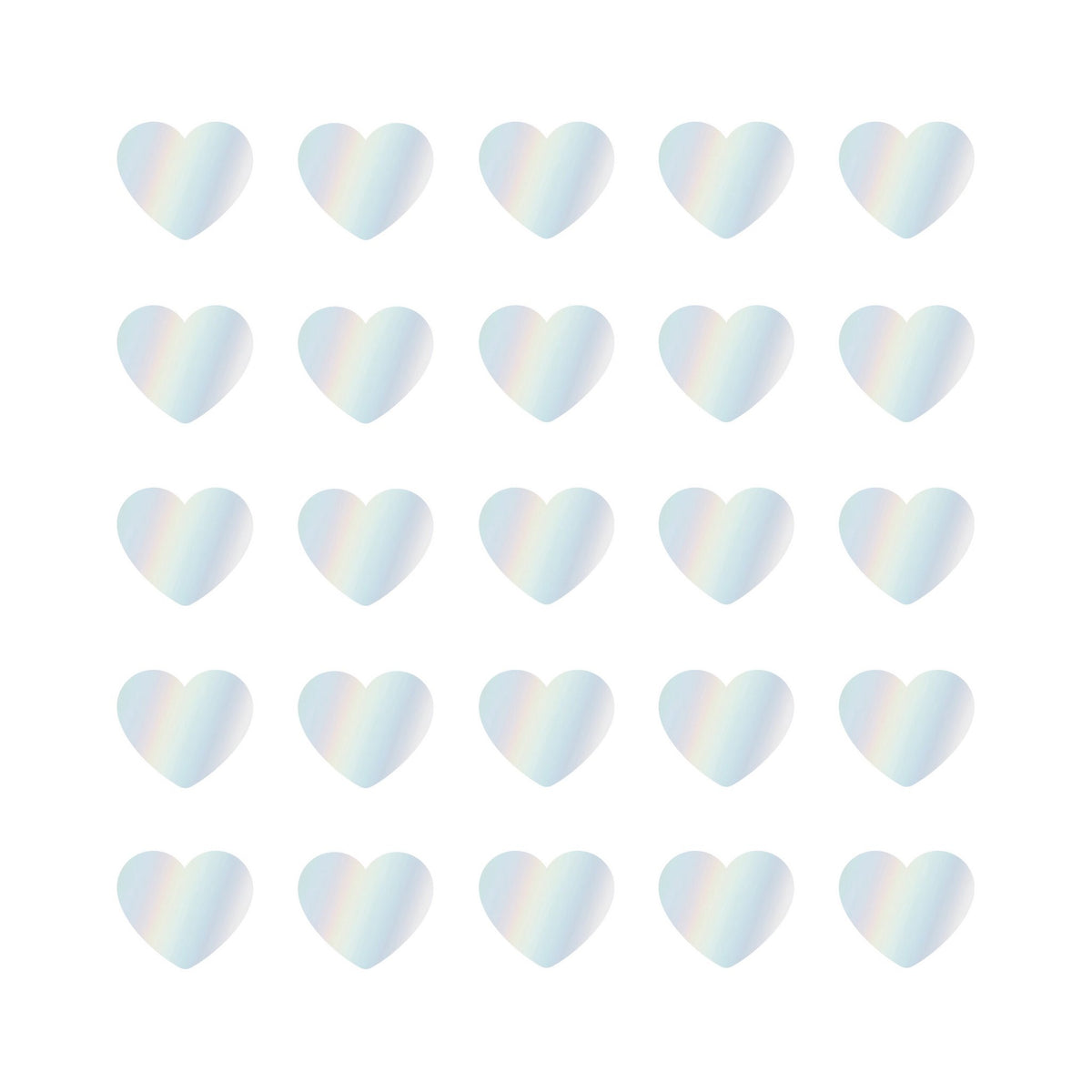Multicolor Hearts cadeaustickers op rol - 500 stuks
