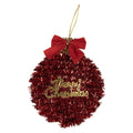 Kersthanger Kerstbal 12x4x14 cm Rood Kunststof