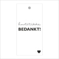Cadeaukaartjes - Hartstikke bedankt - 20 stuks