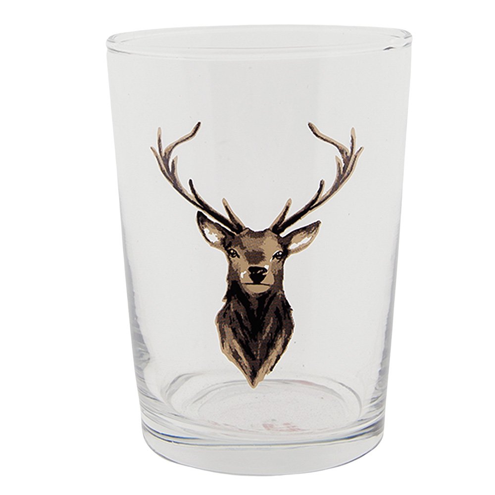 Waterglas 400 ml Bruin Glas Rendier Drinkbeker