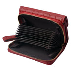 Portemonnee 11x9 cm Rood Kunstleer