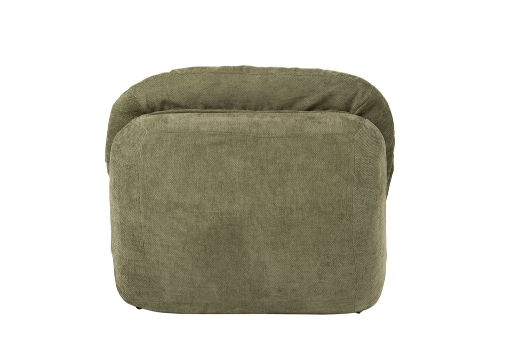 J-Line Gecomprimeerde chaise longue - schuim - groen