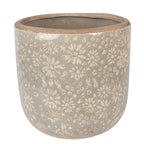 Bloempot Ø 20x19 cm Grijs Keramiek