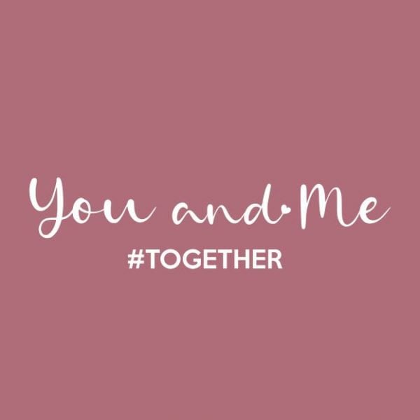 Wenskaart - You and Me together