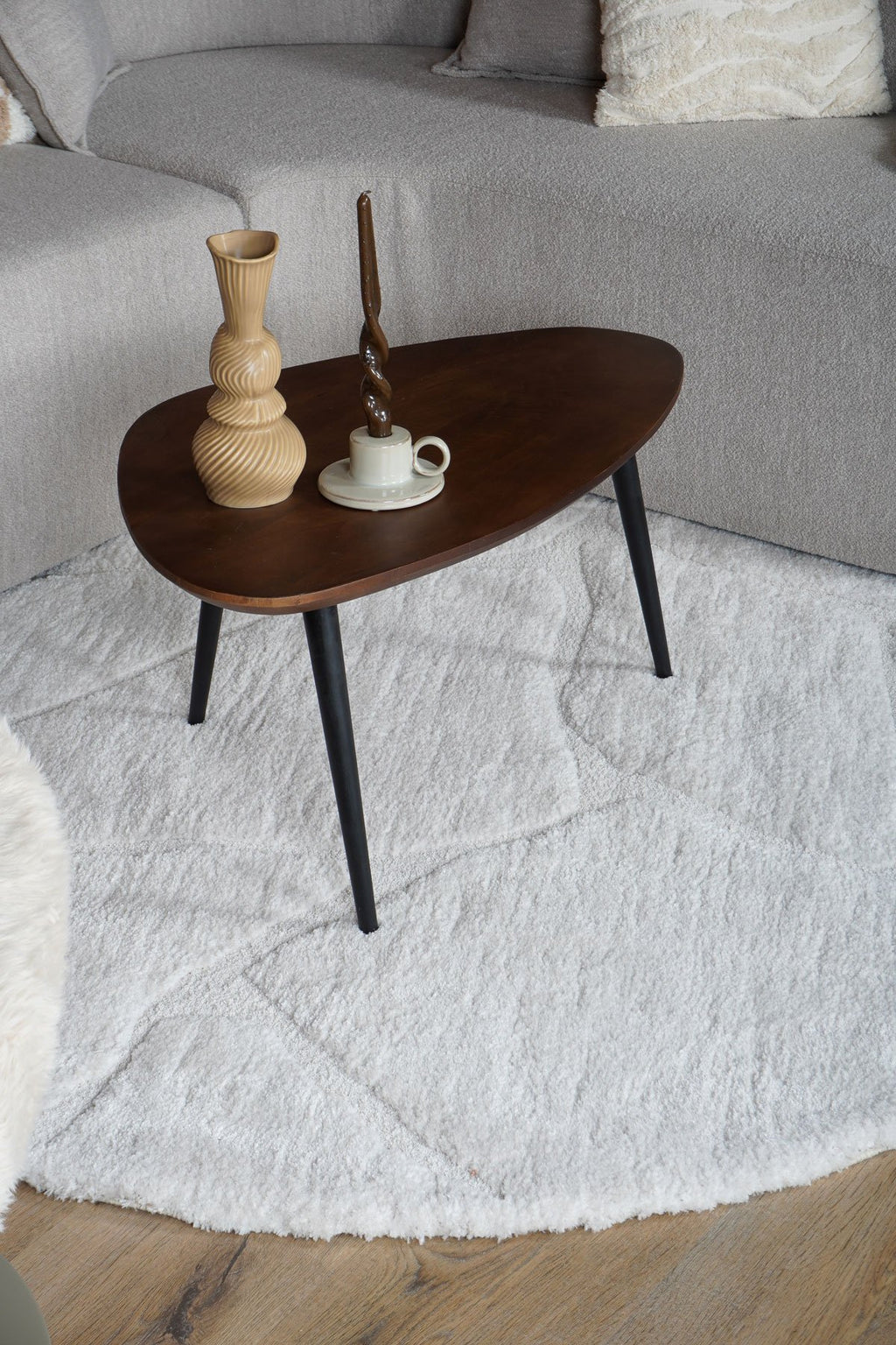Vloerkleed Macy Creme Rond ø160 cm