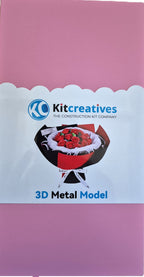 Bouwpakket 3D Model DIY Boeket Rode Rozen- gekleurd- metaal