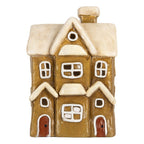 Waxinelichthouder Huis 23x15x33 cm Bruin Keramiek