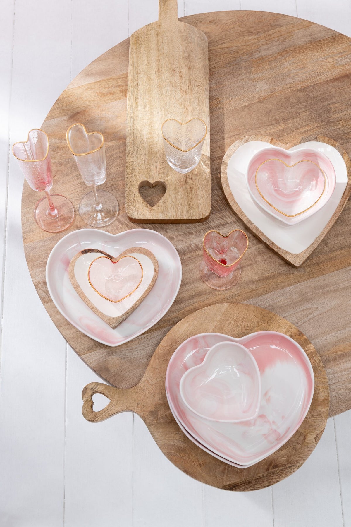 J-Line salontafel Rond Mango - hout - naturel