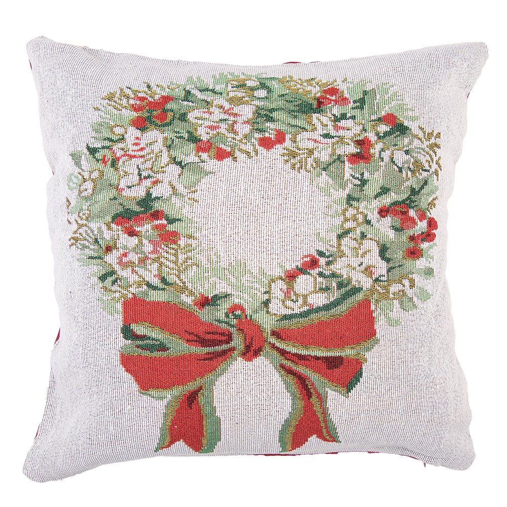 Sierkussen 44x44 cm Beige Polyester