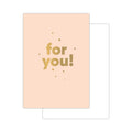 Basics minikaartjes - 20 stuks - for you - peach