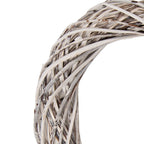 Krans Ø 30x6 cm Wit Rotan