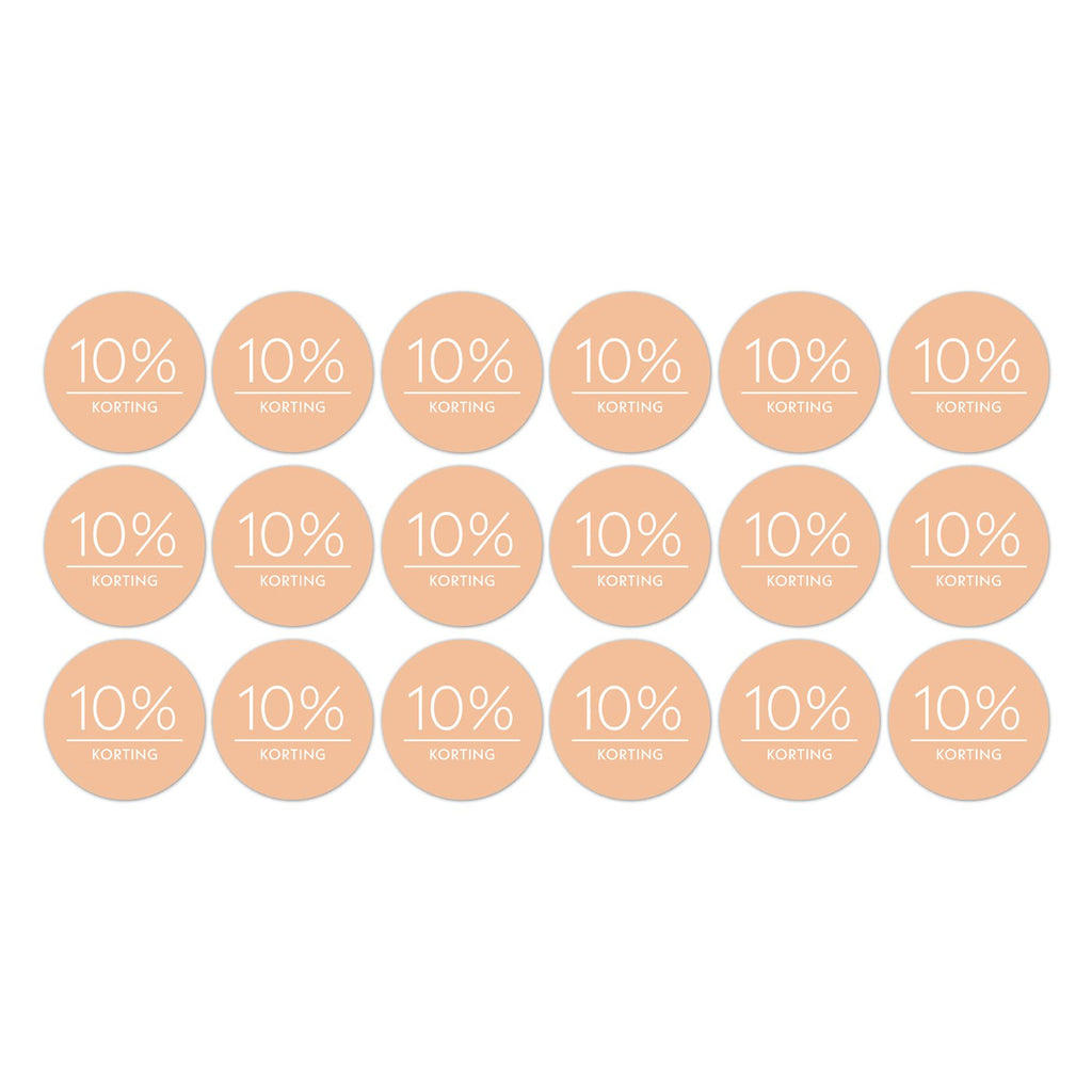 Kortingsstickers op rol - 500 stuks