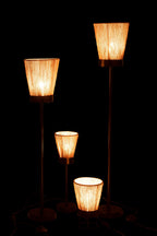 J-Line staanlamp Luna - jute - beige - large