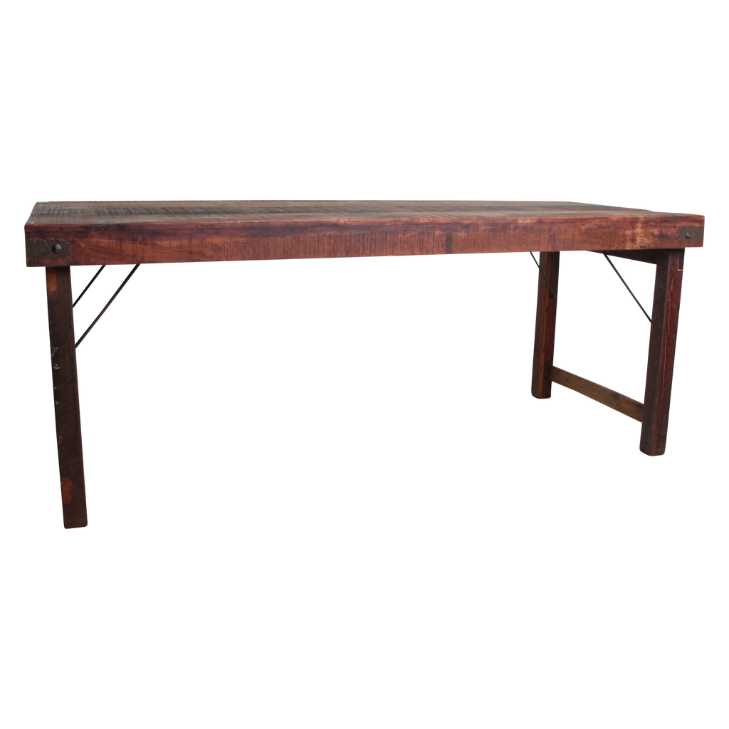 Eettafel bruin opklapbaar XL