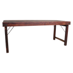 Eettafel bruin opklapbaar XL