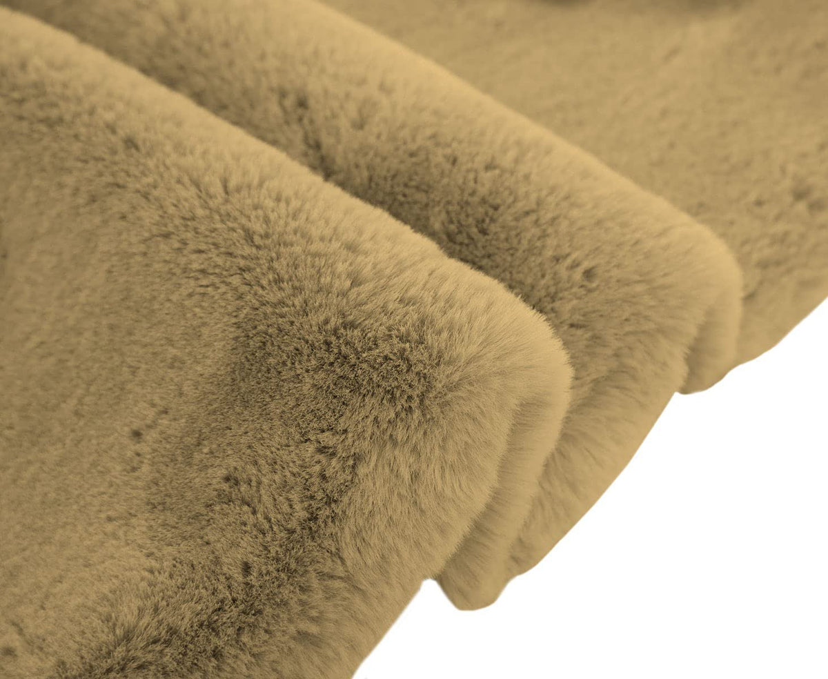Bont Effen Anti Goud Superzacht Antislip Wasbaar 1000 GSM Badmat 40x60 cm | Badkamer slaapkamer vloermat