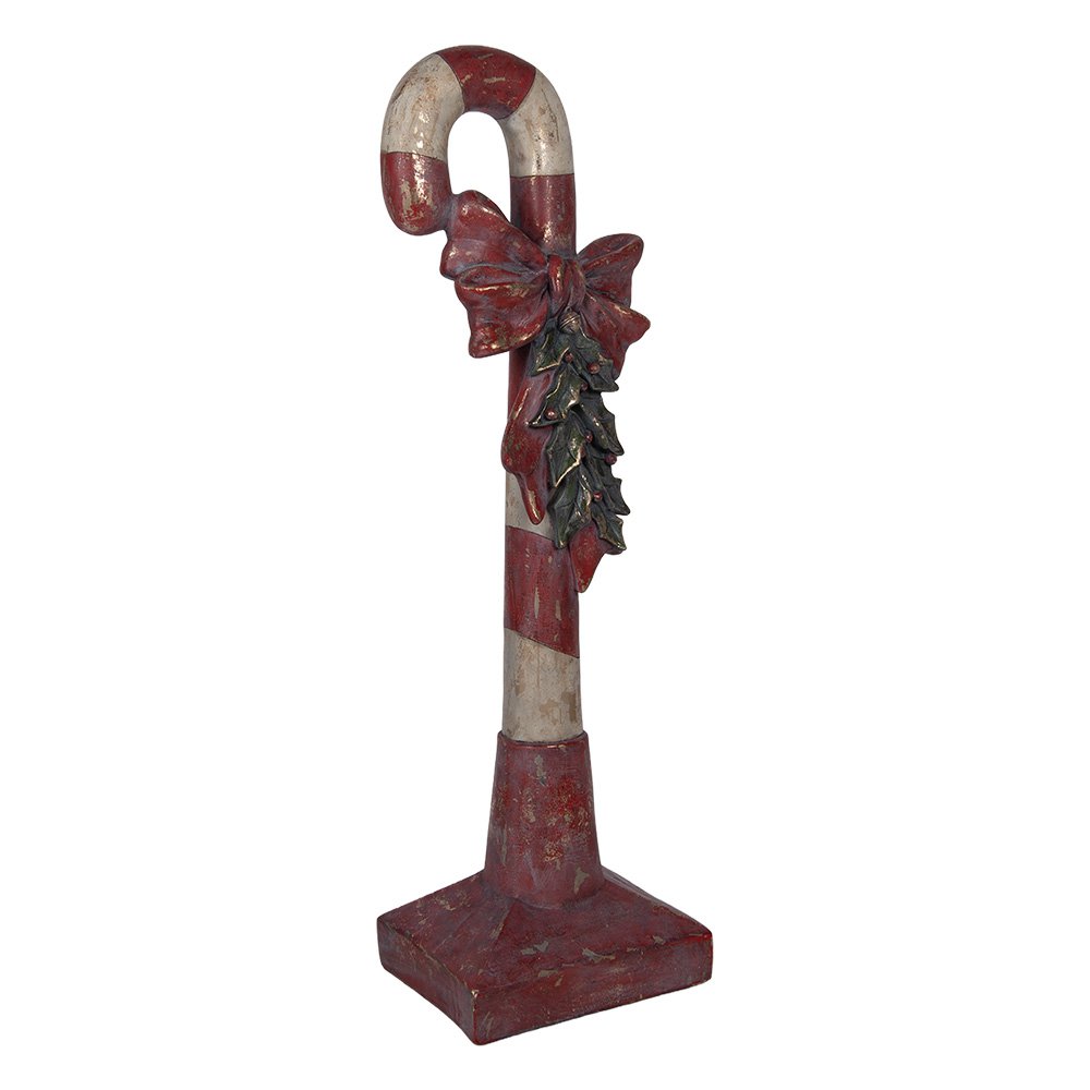 Kerstdecoratie Beeld Zuurstok 35x23x100 cm Rood Kunststof