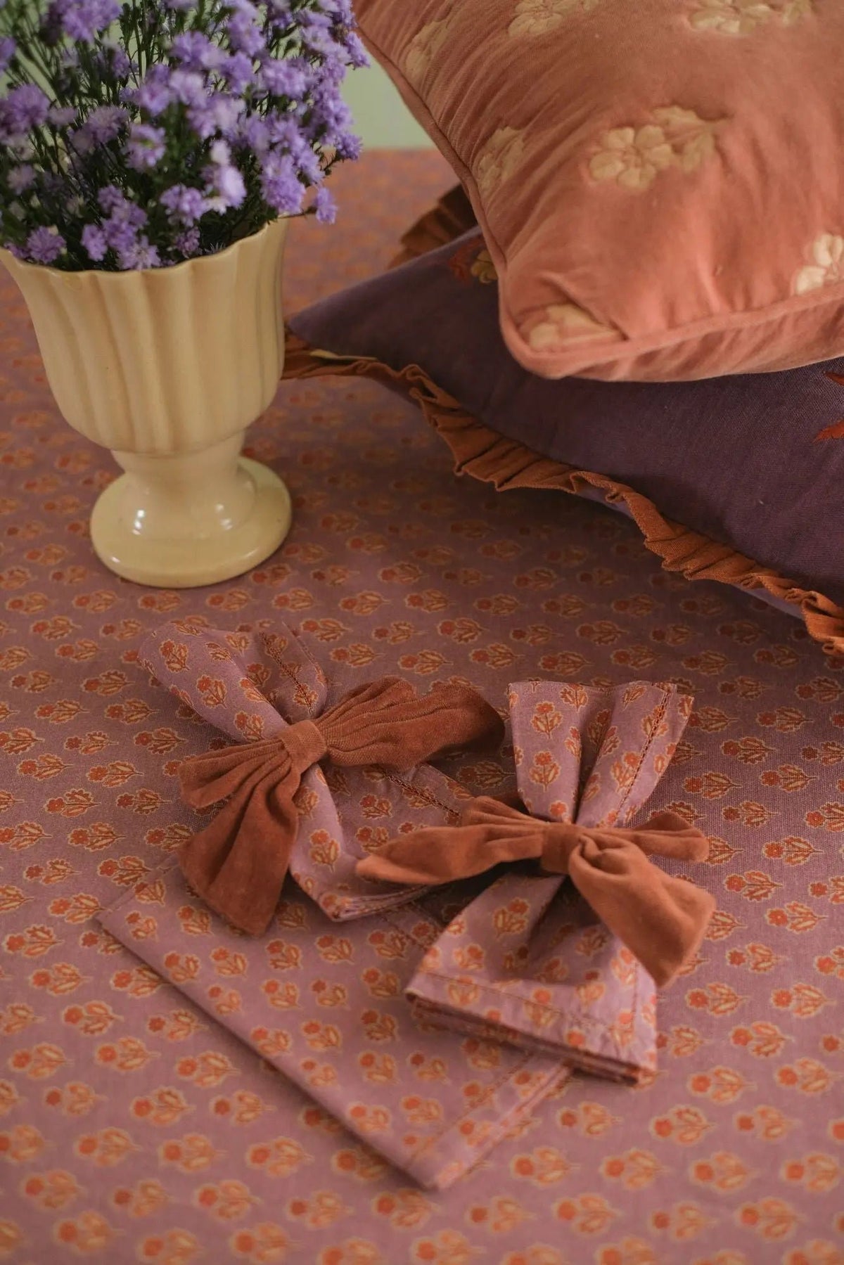 Servet | Viola lavendel katoenen servetten-set van 6 van Sanctuary Living