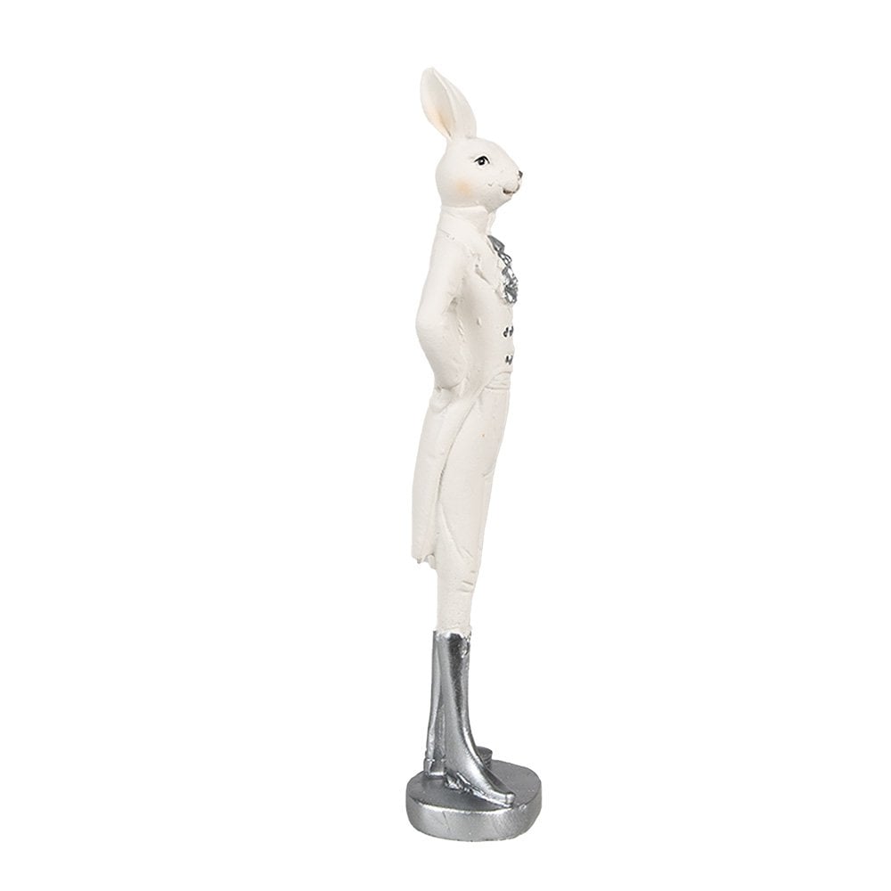 Beeld Konijn 20 cm Wit Polyresin Paasdecoratie