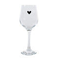 Wijnglas Hart 300 ml Transparant Glas Wijnkelk