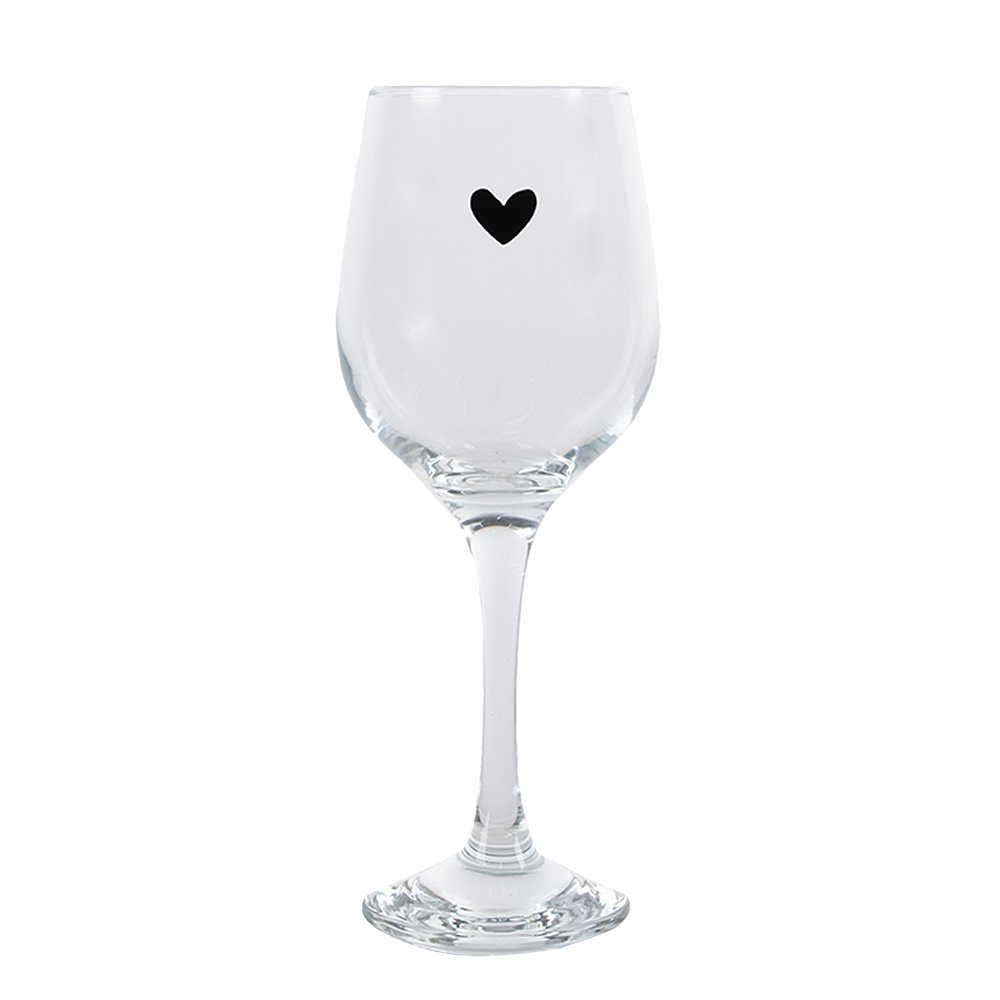 Wijnglas Hart 300 ml Transparant Glas Wijnkelk