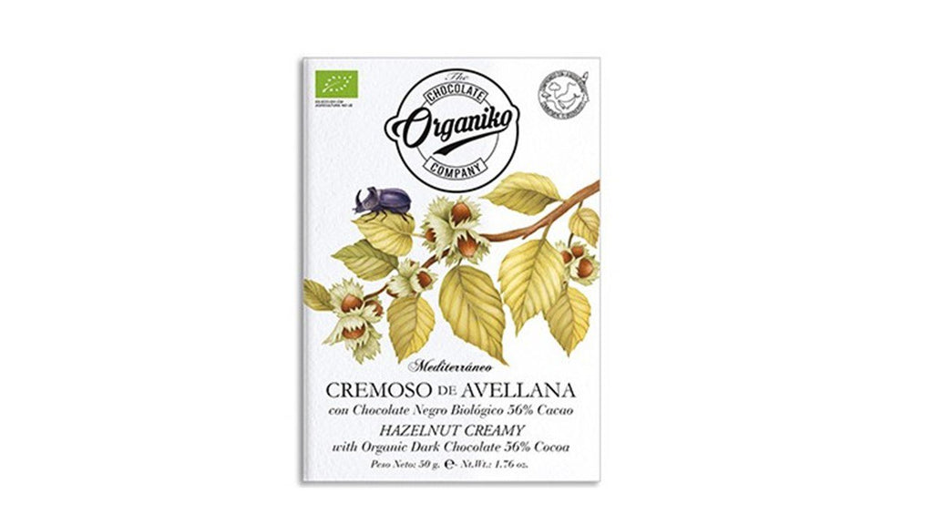 Organiko - Hazelnoten Creamy pure chocolade 65% Bio