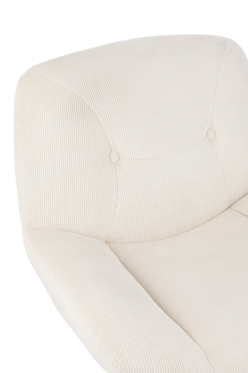 J-Line loungestoel Chill - metaal/multiplex - creme/zilver