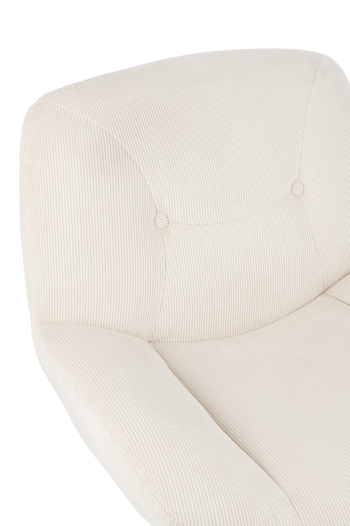 J-Line loungestoel Chill - metaal/multiplex - creme/zilver