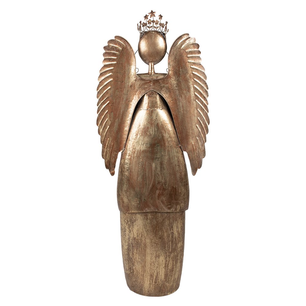 Kerstdecoratie Engel 62x25x169 cm Goudkleurig Metaal