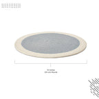 Eetplacemats – hittebestendig katoen – 32 cm rond, set van 4