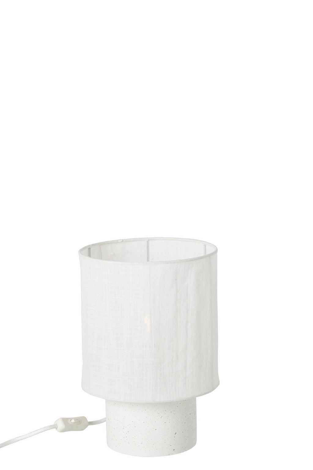 J-Line Tafellamp - cement - wit - small