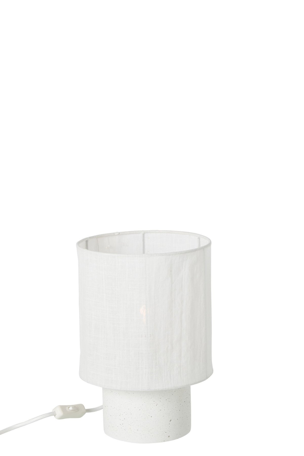 J-Line Tafellamp - cement - wit - small