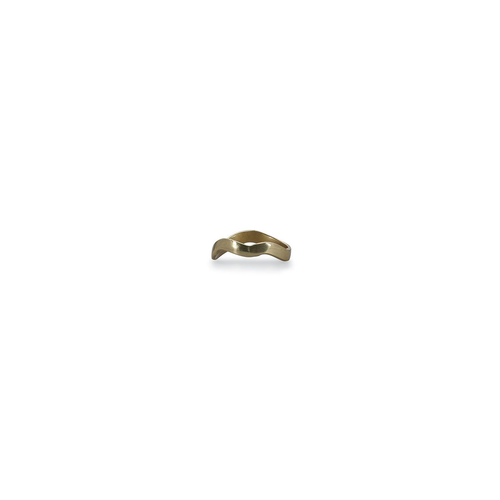 Servetring 4,5cm organisch goud Bedel - Set van 4