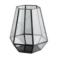 Windlicht Ambatobe Zwart 17x14x19cm