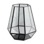 Windlicht Ambatobe Zwart 17x14x19cm