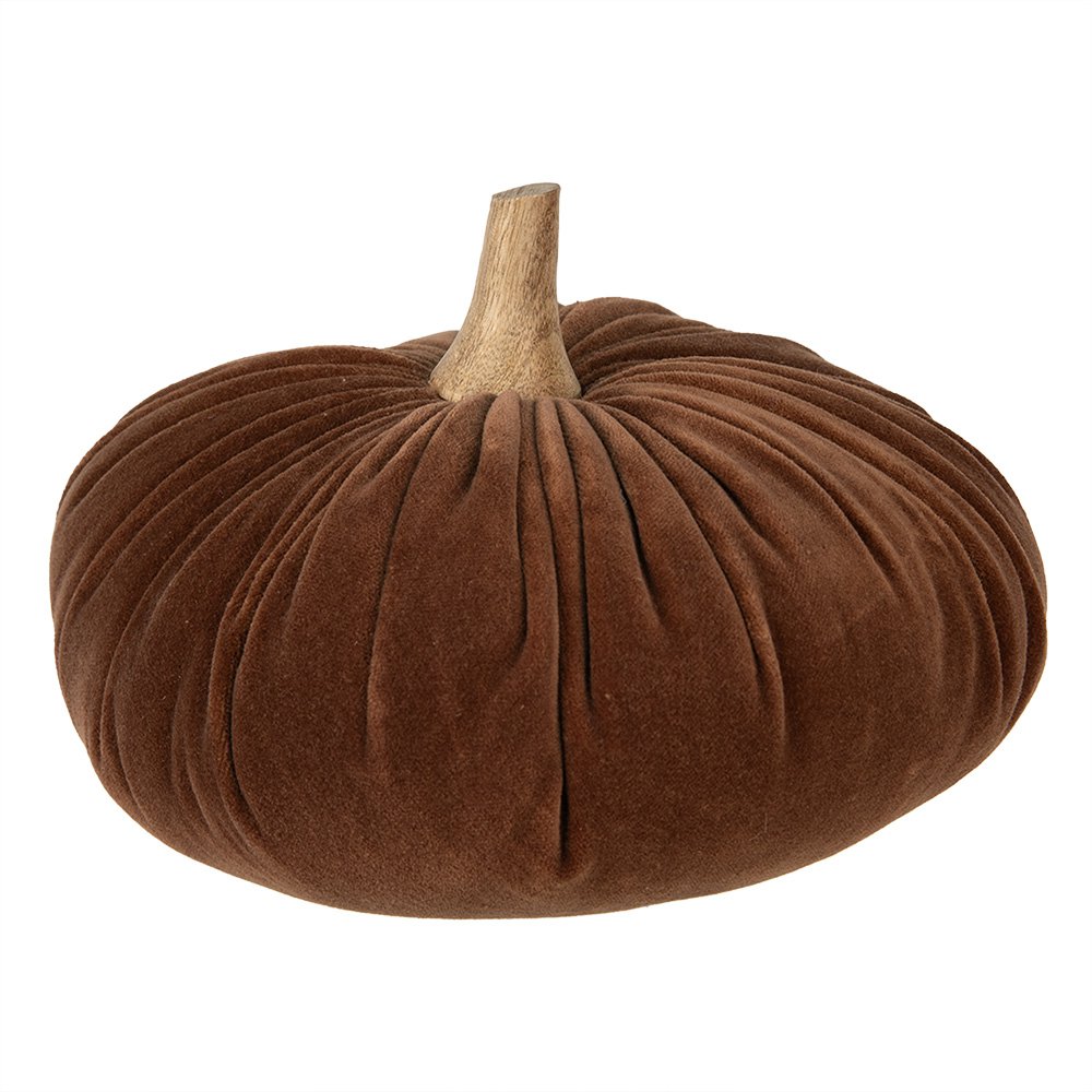 Decoratie Pompoen Ø 25x16 cm Bruin Polyester