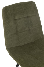J-Line Eetstoel Clark Metaal/Polyester Groen