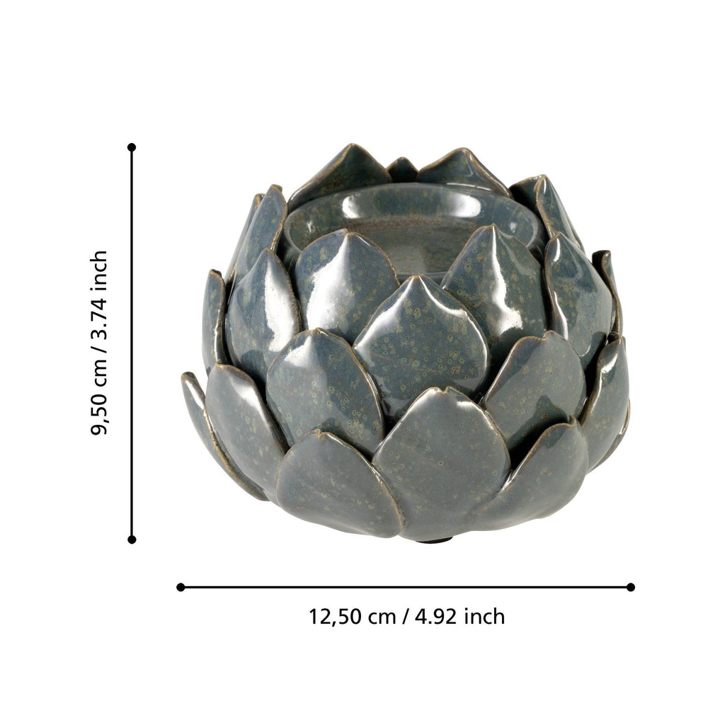 Candlestick Shigay Green 10x13cm