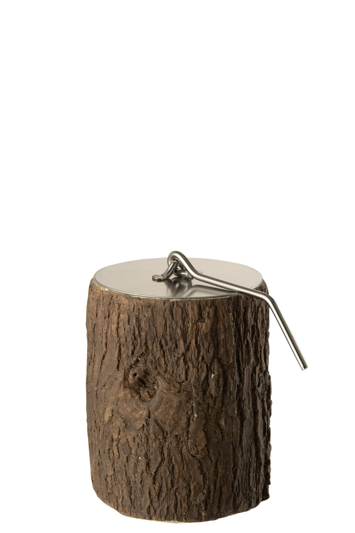 J-Line vuurschaal Trunk Rond - cement - bruin