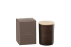J-Line geurkaars Accords Essentiels - Vanille Gourmande - bruin - 38U