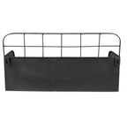 Wandrek 38x14x20 cm Zwart ijzer Muurrek