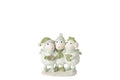 J-Line Winters schaap - steen - wit/groen