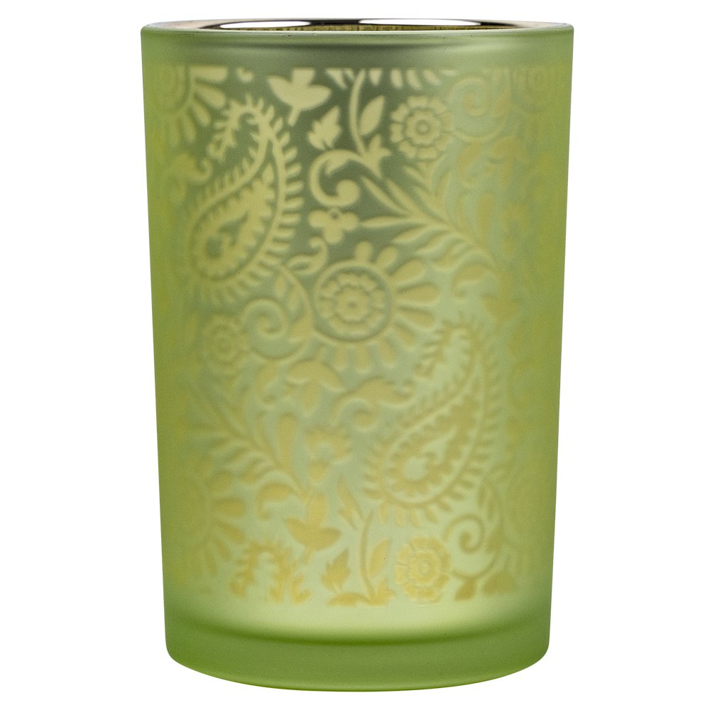 Theelichthouder paisley lime large 18cm*