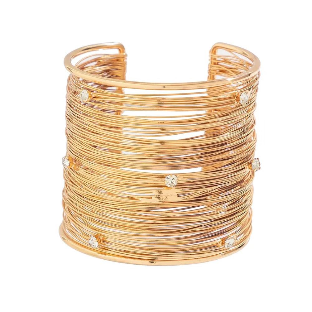 Vergulde manchetarmband – mode-sieraden
